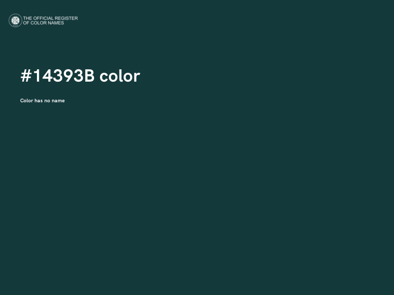 #14393B color image
