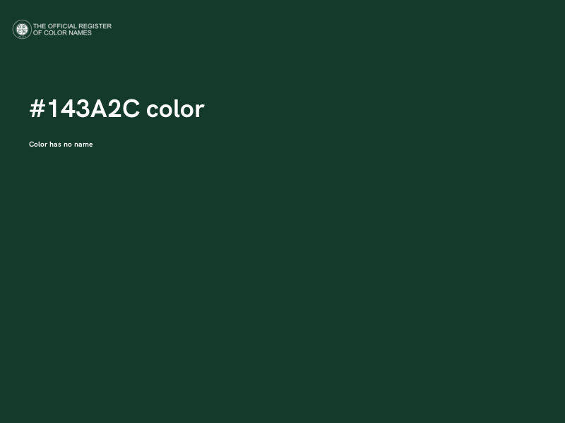 #143A2C color image