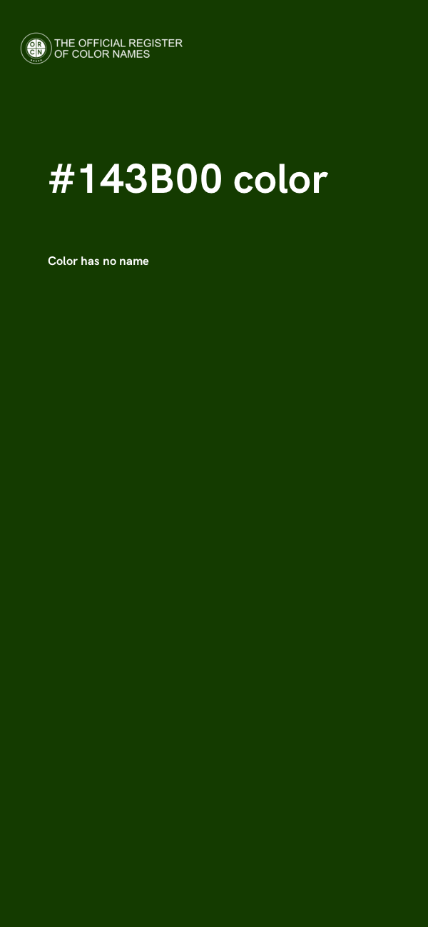 #143B00 color image