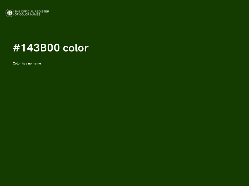 #143B00 color image