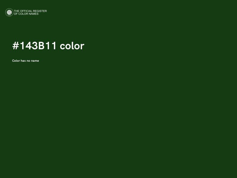 #143B11 color image