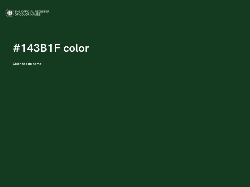 #143B1F color image