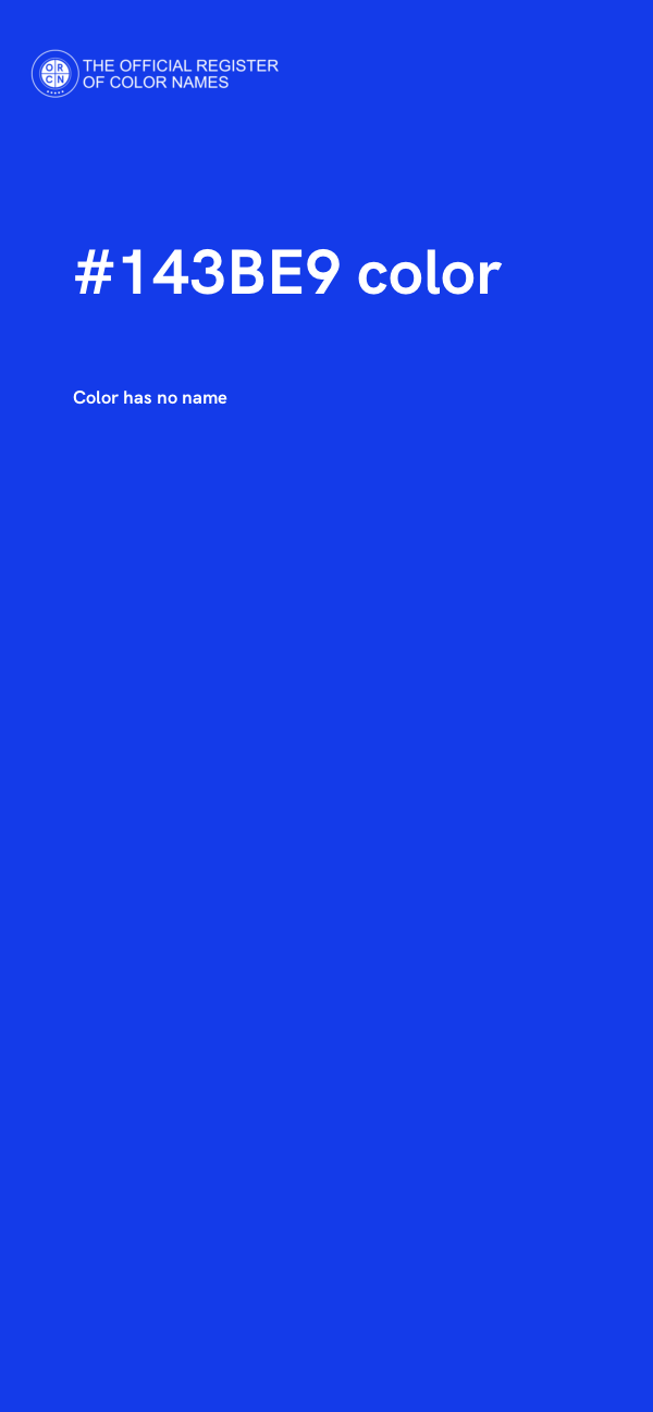 #143BE9 color image