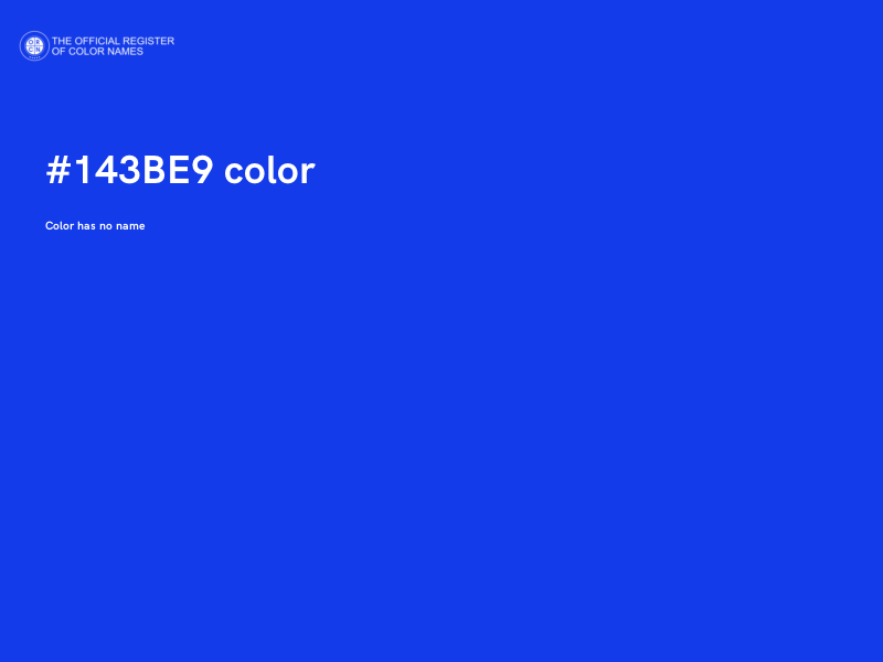 #143BE9 color image