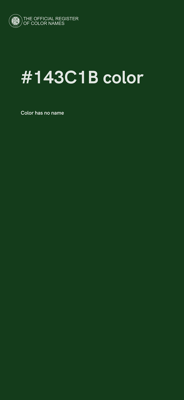 #143C1B color image