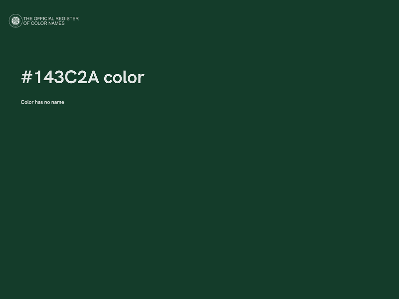 #143C2A color image