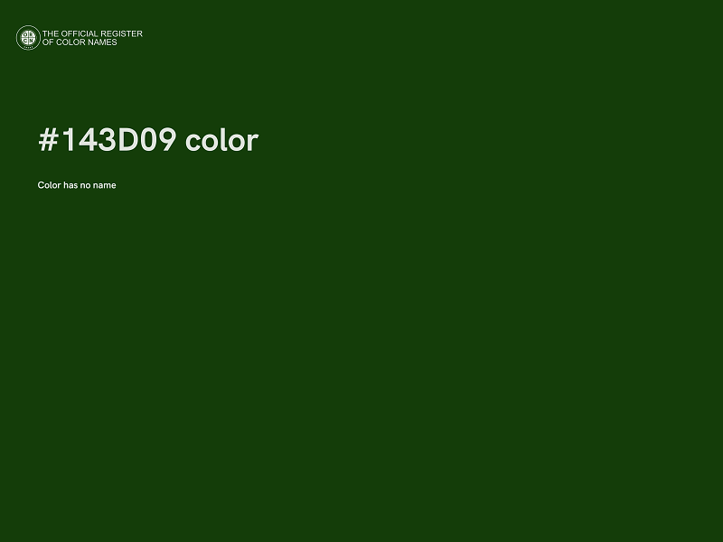 #143D09 color image