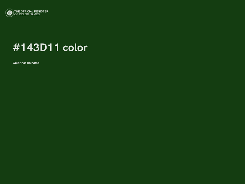 #143D11 color image