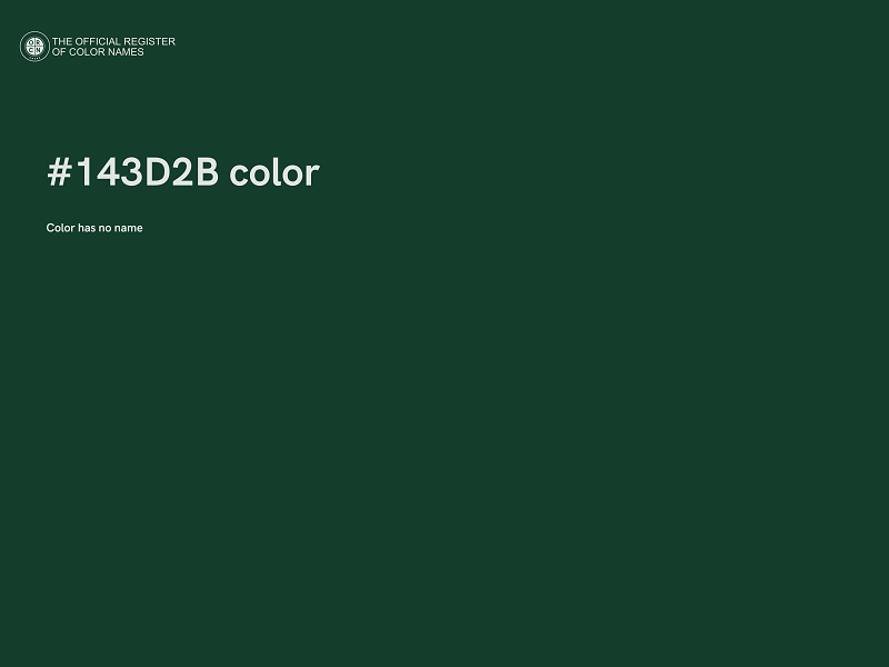 #143D2B color image