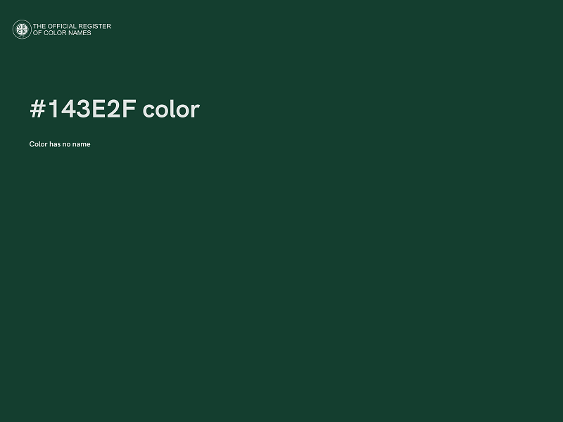 #143E2F color image