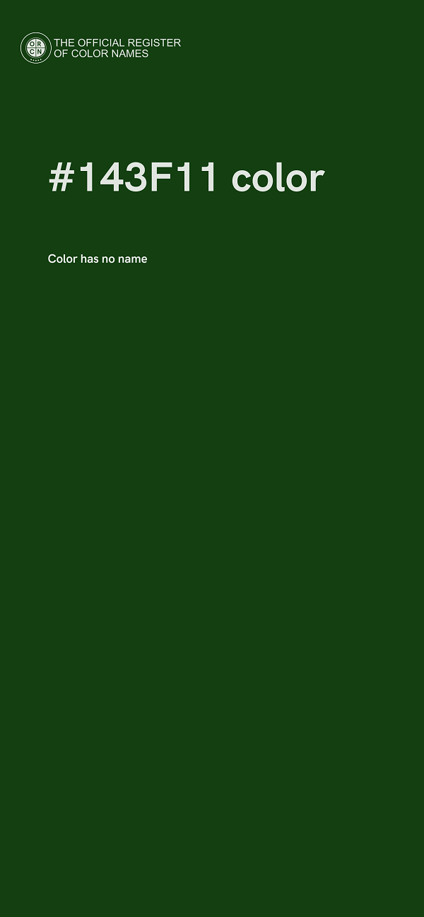 #143F11 color image