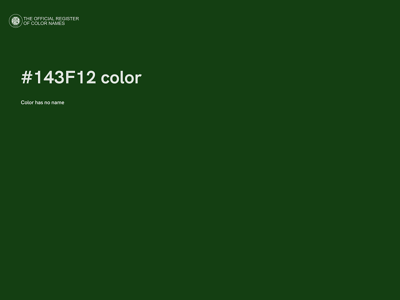 #143F12 color image