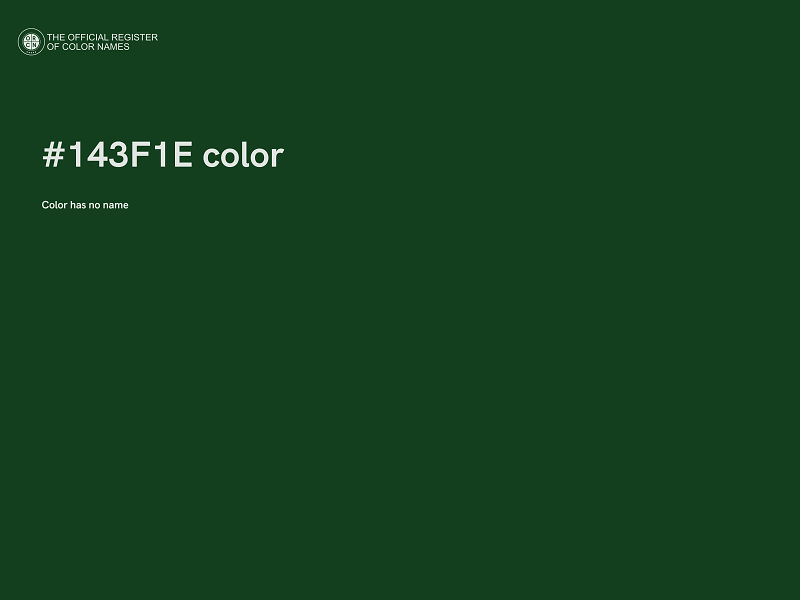 #143F1E color image