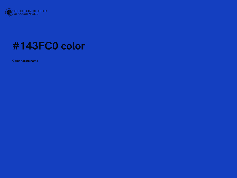 #143FC0 color image