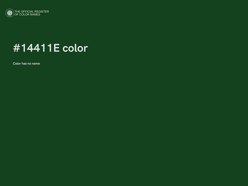 #14411E color image
