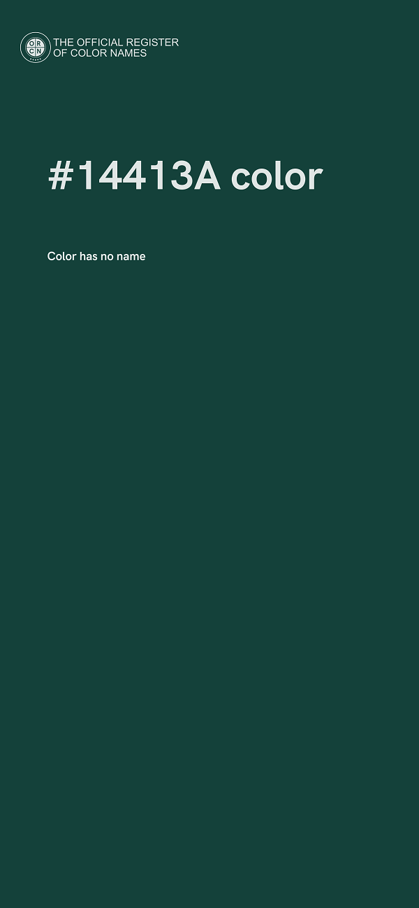 #14413A color image