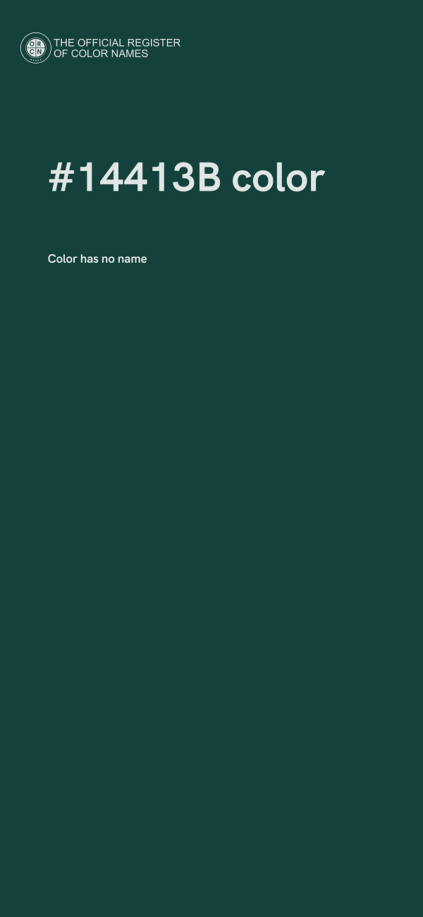 #14413B color image