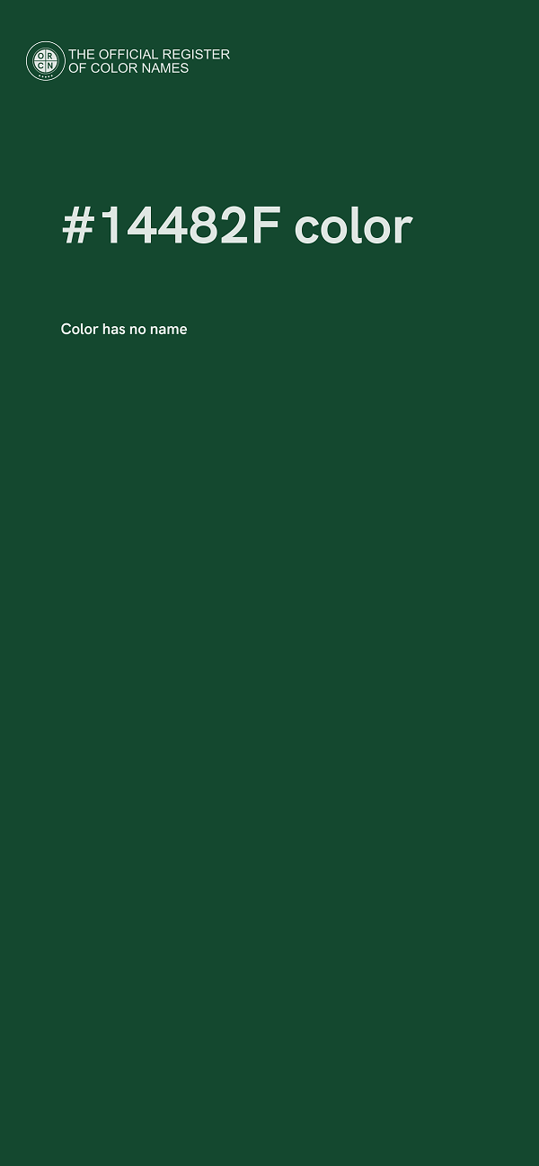 #14482F color image