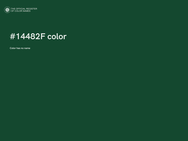 #14482F color image