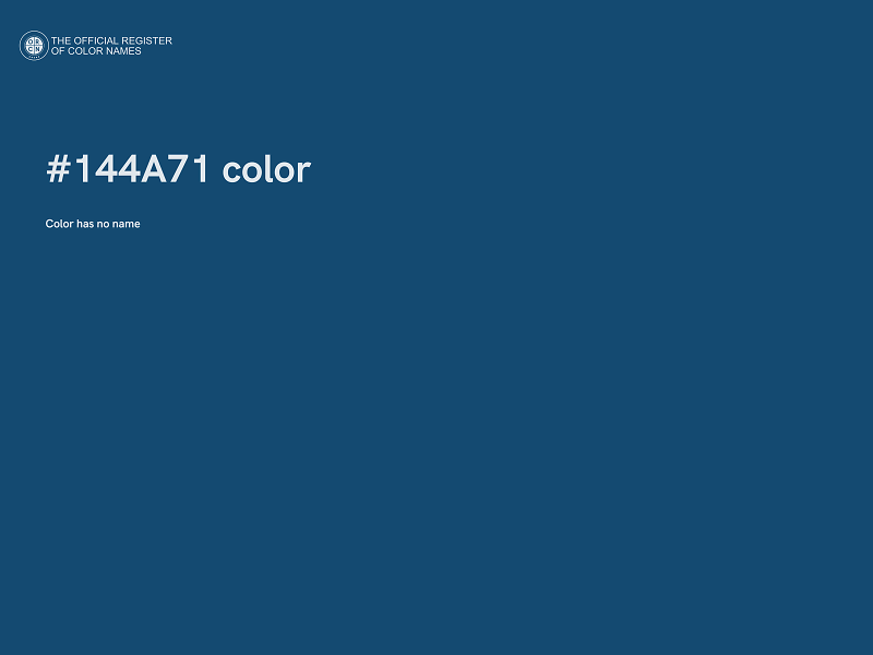#144A71 color image