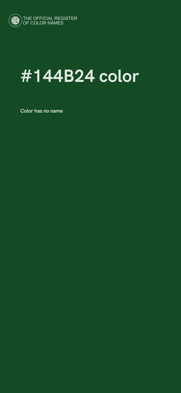 #144B24 color image