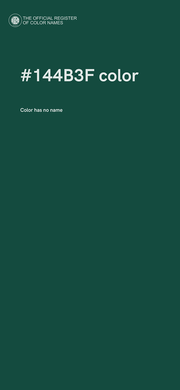 #144B3F color image