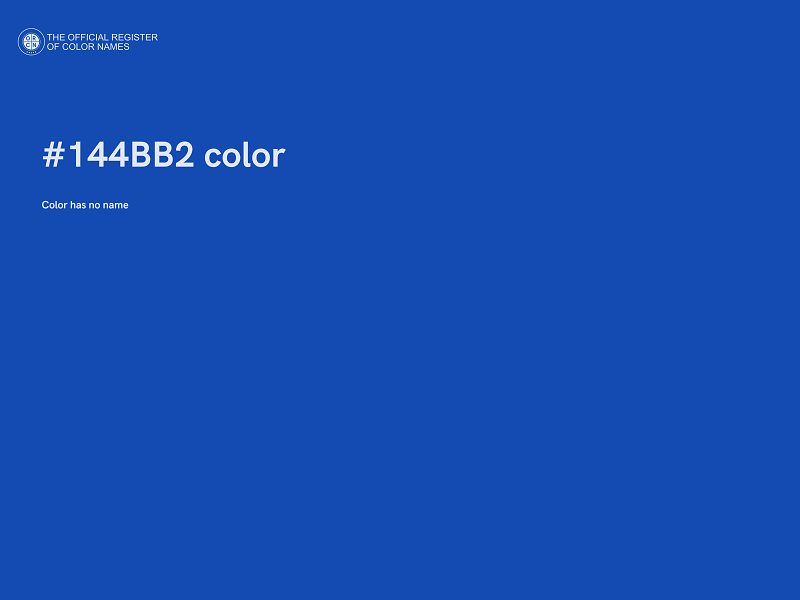 #144BB2 color image