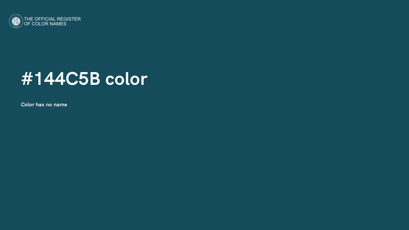 #144C5B color image