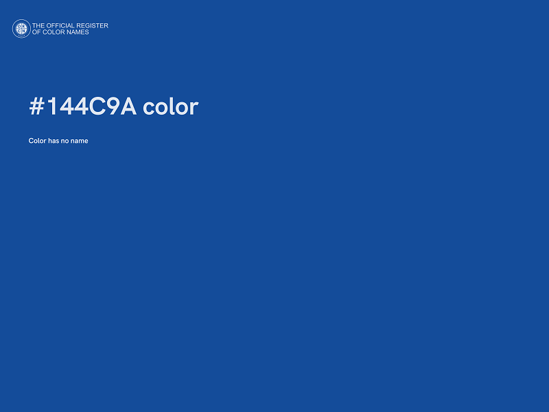 #144C9A color image