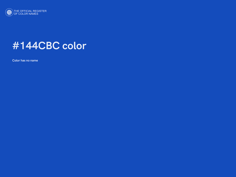 #144CBC color image