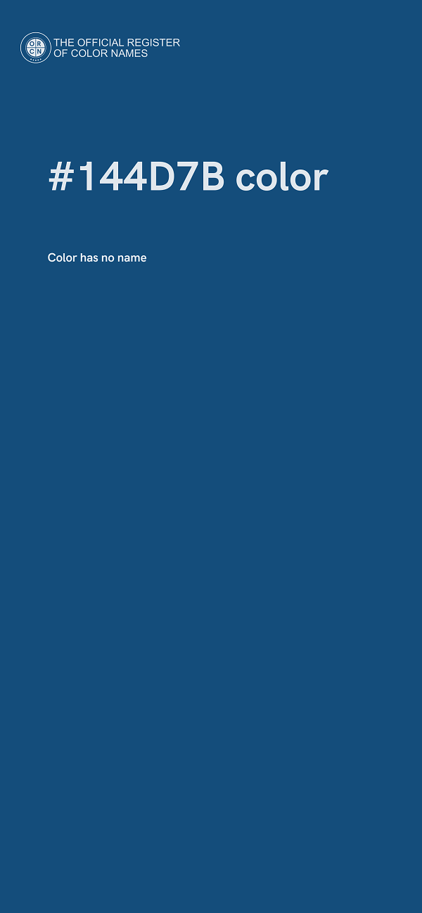 #144D7B color image