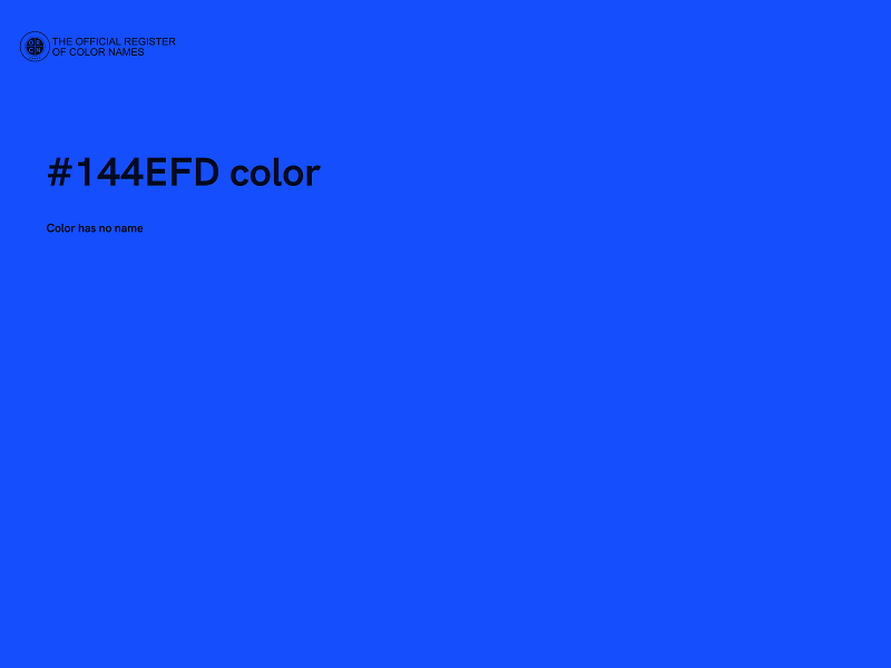 #144EFD color image