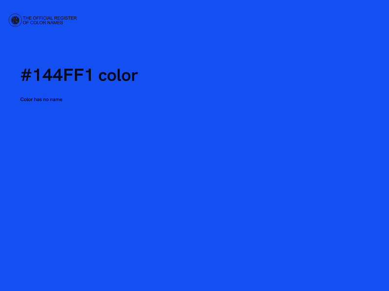 #144FF1 color image