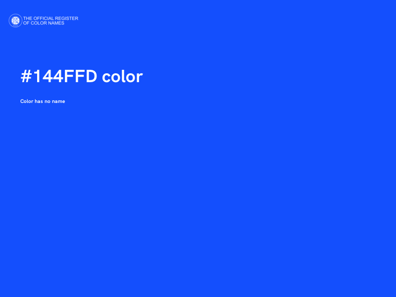 #144FFD color image