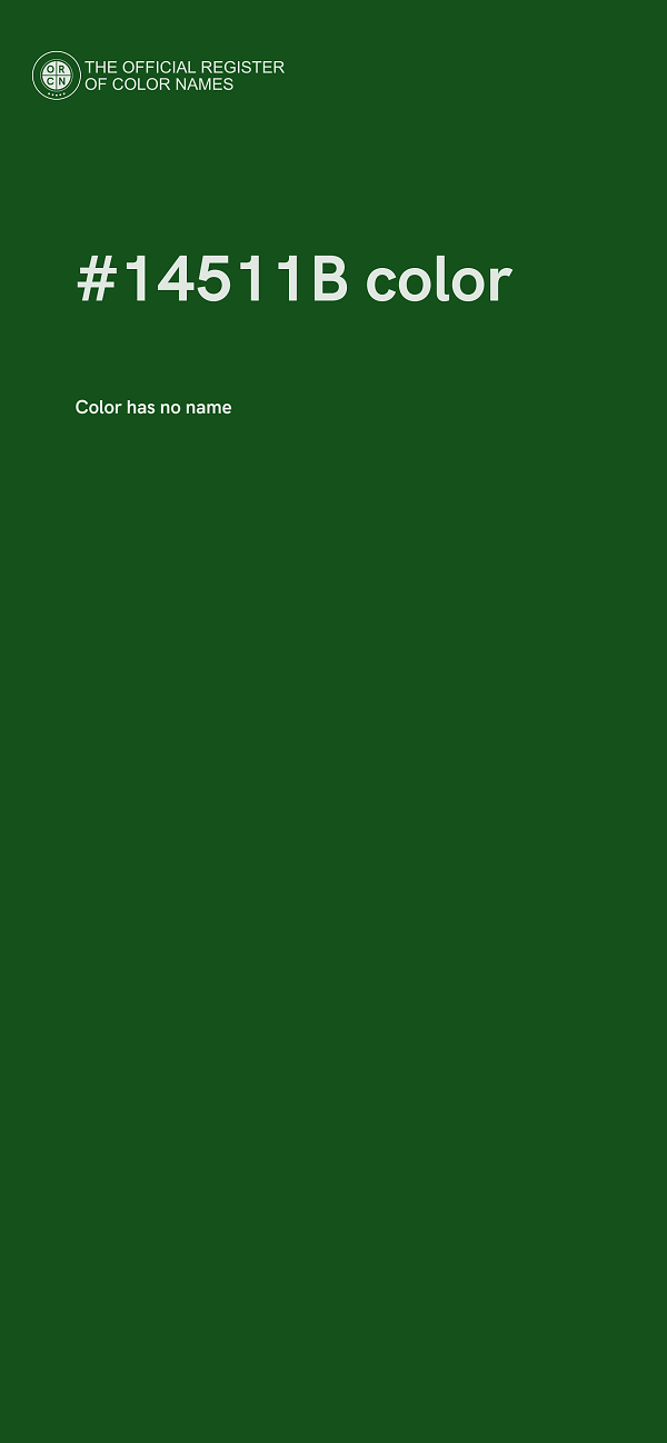 #14511B color image
