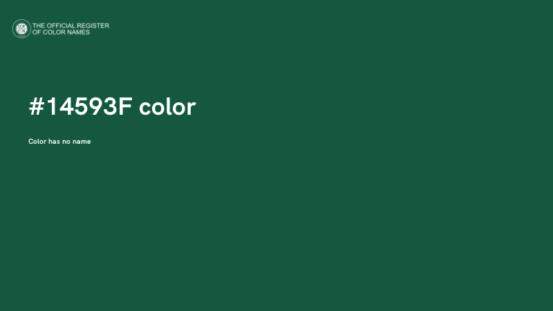 #14593F color image