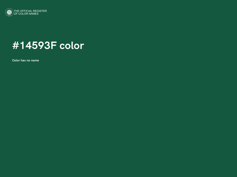 #14593F color image