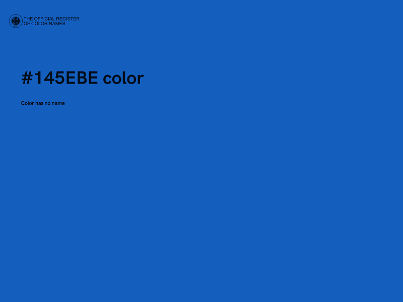 #145EBE color image