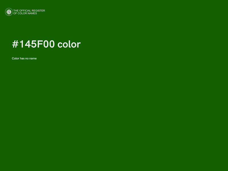 #145F00 color image