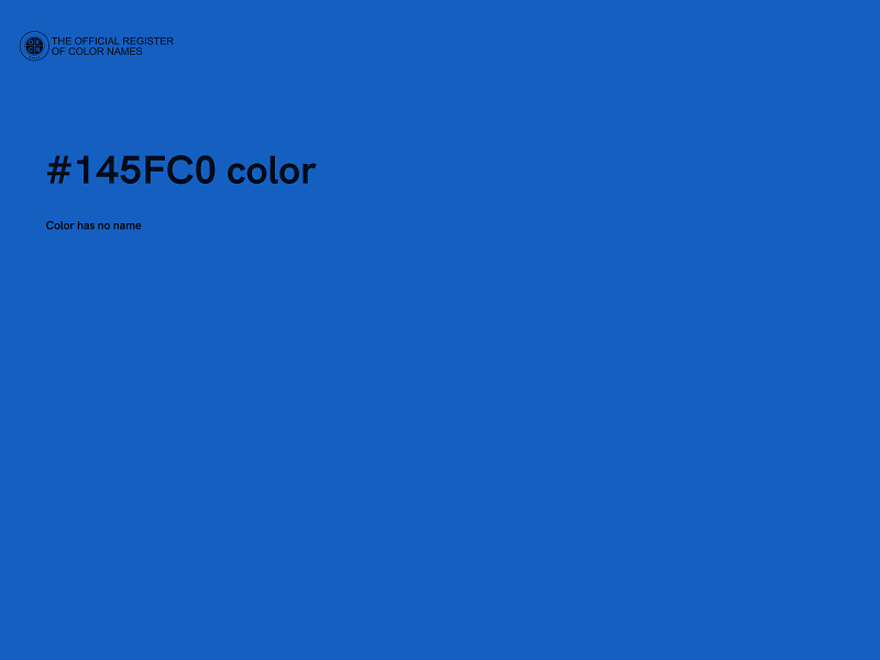 #145FC0 color image