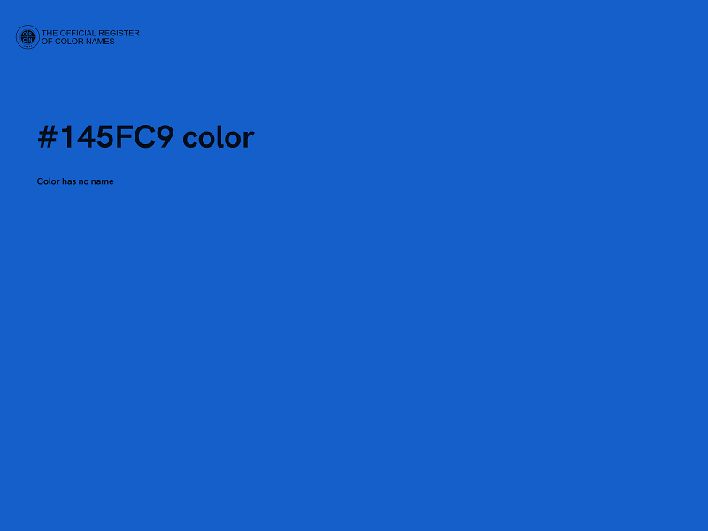 #145FC9 color image