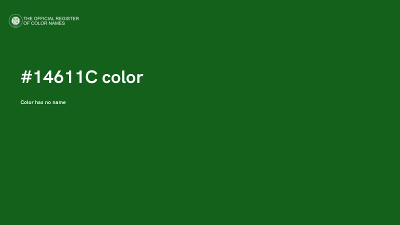 #14611C color image