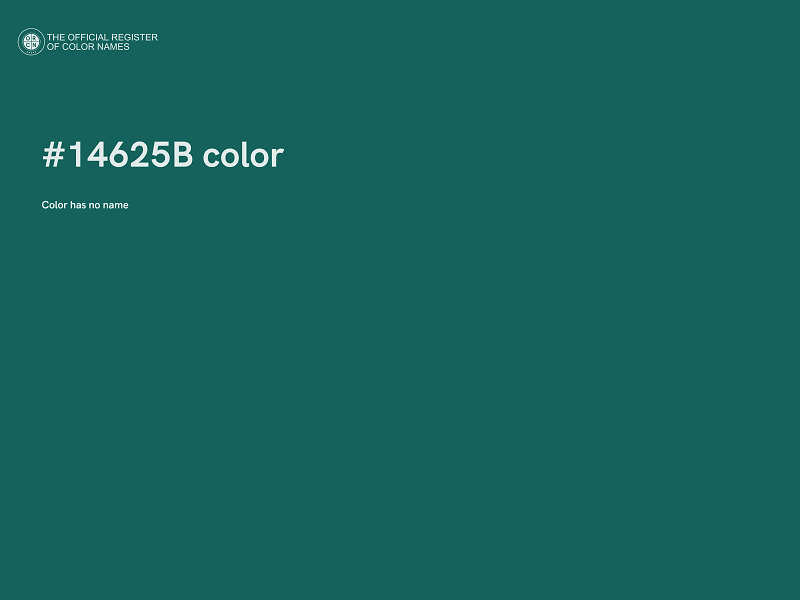 #14625B color image