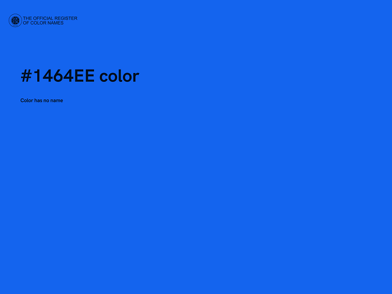 #1464EE color image