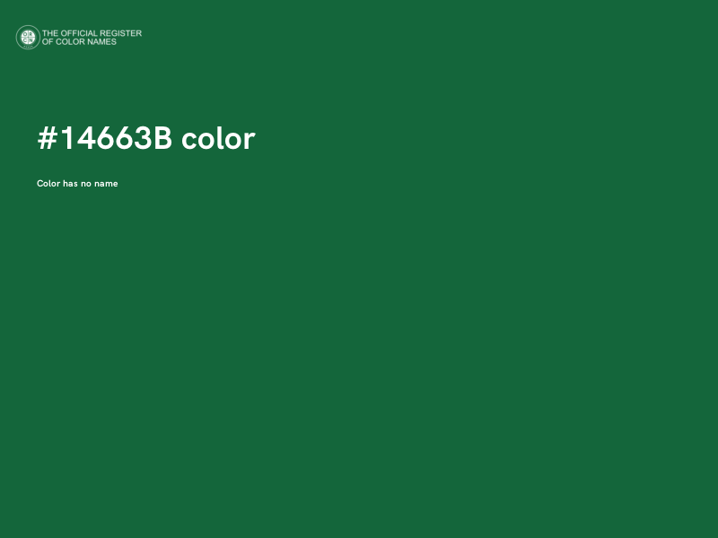 #14663B color image