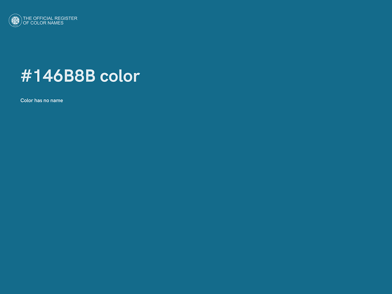 #146B8B color image