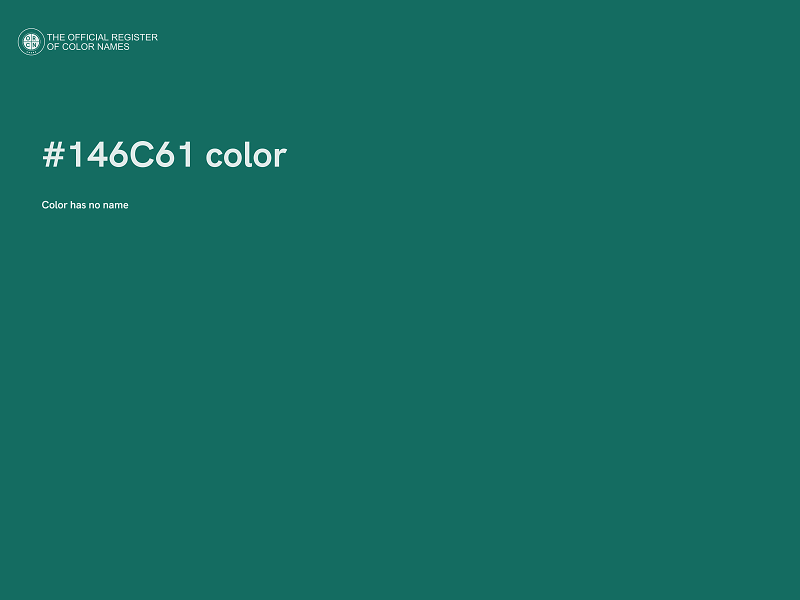 #146C61 color image