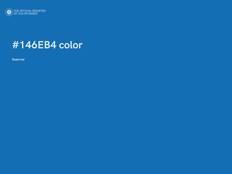 #146EB4 color image