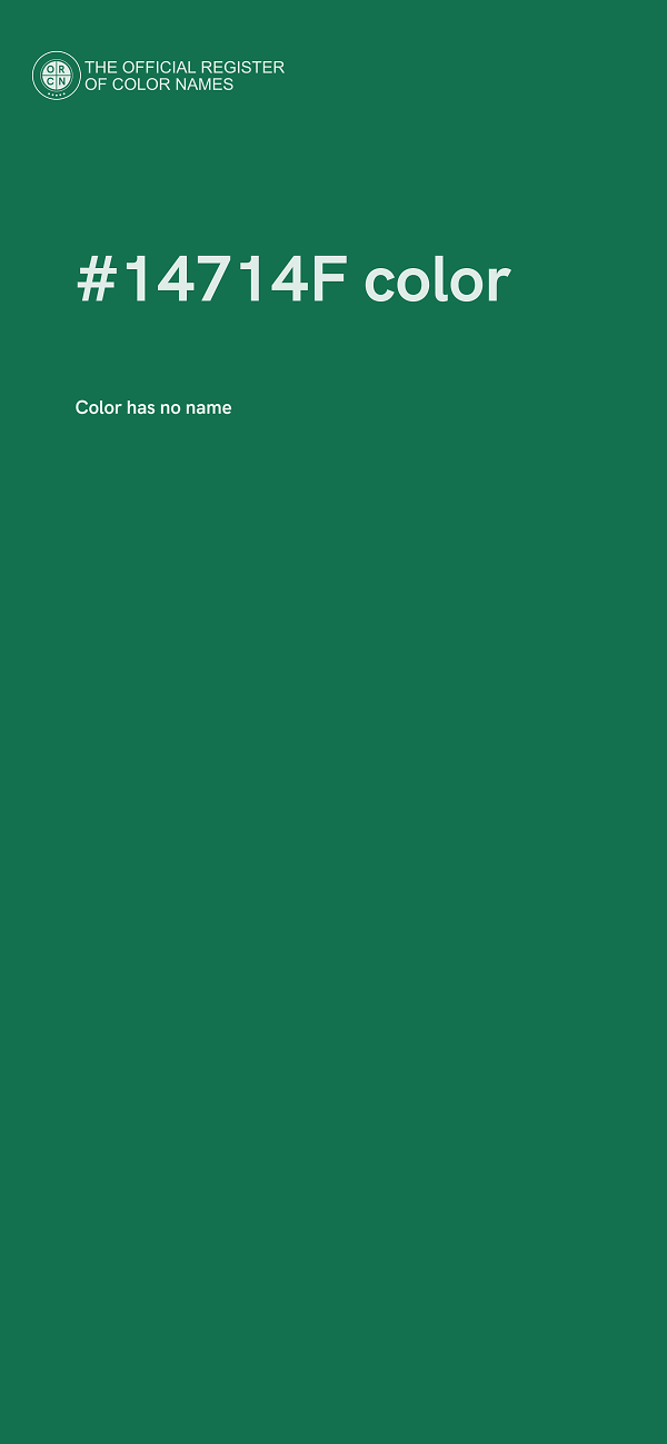 #14714F color image