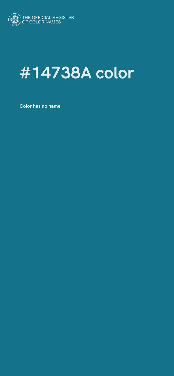 #14738A color image